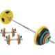 Činkový set 100 kg s gripper kotouči a pružinovým uzávěrem