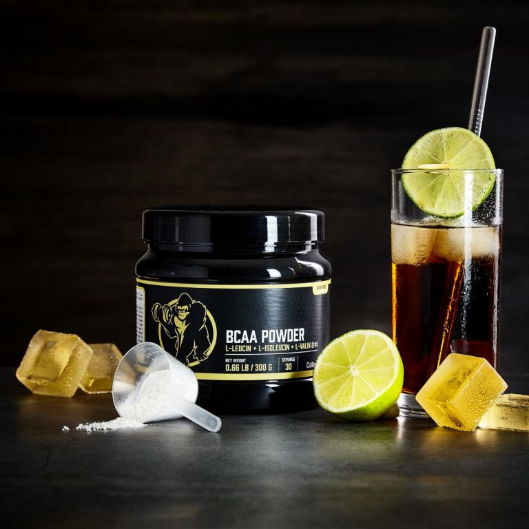Gorilla Sports BCAA v prášku Cola 300 g Gorillasports.cz