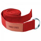 Gorilla Sports Jóga pás, červený, 260 cm