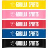 Gorilla Sports Sada odporových gum 5 ks – různé síly a barvy