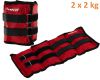 MOVIT Zátěžové manžety, 2 x 2 kg, červené