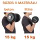 Jednoruční litinová činka MOVIT 20 kg