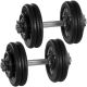 Set jednoručních litinových činek MOVIT 2 x 25 kg