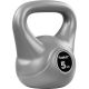Movit Kettlebell činka, 5 kg, šedá/černá