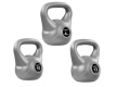 MOVIT Sada 3 kettlebell činek, šedé, 26 kg