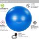 MOVIT Gymnastický míč s nožní pumpou, 85 cm, šedý