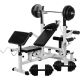 MOVIT Posilovací stanice + sada činek 60 kg, bílá