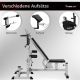 MOVIT Posilovací stanice + sada činek 115 kg, bílá