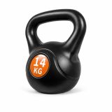 Kettlebell 14 kg plastový s cementovou výplní