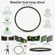 Masážní hula hoop obruč 96 cm se 64 magnety, skládací