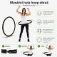Masážní hula hoop obruč 96 cm se 64 magnety, skládací