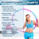 Masážní hula hoop obruč 103 cm s magnety
