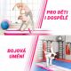 PHYSIONICS  Airtrack nafukovací žíněnka, 7 m, růžová