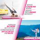 Physionics Airtrack nafukovací žíněnka, 8 m, růžová