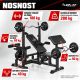 Multifunkční posilovací stanice s lavicí a kladkou, 280 kg