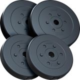 Plastové závaží 30 kg, sada kotoučů 30/31 mm