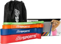 Sada fitness odporových gum, 4 kusy