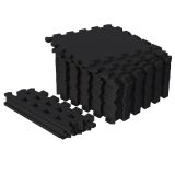 Gorilla Sports Sada ochranných podložek, černá, 18 ks