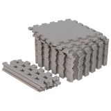 Gorilla Sports Sada ochranných podložek, šedá, 18 ks