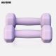 Gorilla Sports Hexagonální neoprenové činky 2x1 kg, fialové