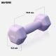Gorilla Sports Hexagonální neoprenové činky 2x1 kg, fialové