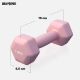 Gorilla Sports Hexagonální neoprenové činky 2x1,5 kg, růžové