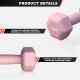 Gorilla Sports Hexagonální neoprenové činky 2x1,5 kg, růžové
