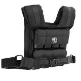 Gorilla Sports Zátěžová vesta 20 kg, nastavitelná, černá