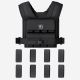 Gorilla Sports Zátěžová vesta 20 kg, nastavitelná, černá
