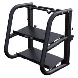 Gorilla Sports stojan na činky, 2 úrovně, černý