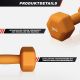 Gorilla Sports Neoprenové činky 3 kg – oranžové, sada 2ks