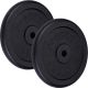 ScSPORTS Litinové kotouče 20 kg, 30/31 mm, sada 2 ks