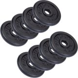 ScSPORTS Litinové závaží 20 kg, sada 8x2,5 kg, 30/31 mm