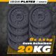 ScSPORTS Litinové závaží 20 kg, sada 8x2,5 kg, 30/31 mm