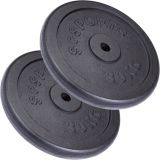ScSPORTS Litinové kotouče 30 kg, 30/31 mm, sada 2 ks