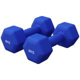 Gorilla Sports Šestihranné neoprénové činky 2x5 kg