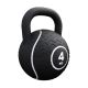 Gorilla Sports kettlebell činka, gumový povrch, 4 kg