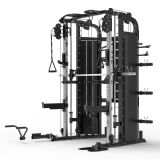 Gorilla Sports Multifunkční kladková věž, 204 cm, černá