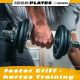 ScSPORTS Sada činek 70 kg – litinové kotouče, chromované osy