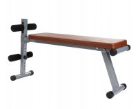 ScSPORTS Multifunkční lavice, ekokůže, hnědá, 120 kg
