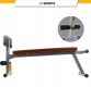 ScSPORTS Multifunkční lavice, ekokůže, hnědá, 120 kg