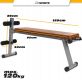 ScSPORTS Multifunkční lavice, ekokůže, hnědá, 120 kg