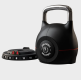Gorilla Sports nastavitelný kettlebell, 2–20 kg, černý