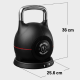 Gorilla Sports nastavitelný kettlebell, 2–20 kg, černý