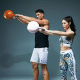 Gorilla Sports Soutěžní kettlebell, oranžový, 28 kg
