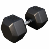 Gorilla Sports Šestihranná pogumovaná činka, 50 kg