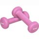 Gorilla Sports Jednoručky na aerobik, 1 kg, růžové