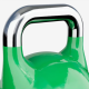 Gorilla Sports Soutěžní kettlebell, zelený, 24 kg