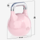 Gorilla Sports Soutěžní kettlebell, růžový, 8 kg