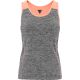 Gorilla Sports Dámské sportovní tílko, šedé/růžové, XS